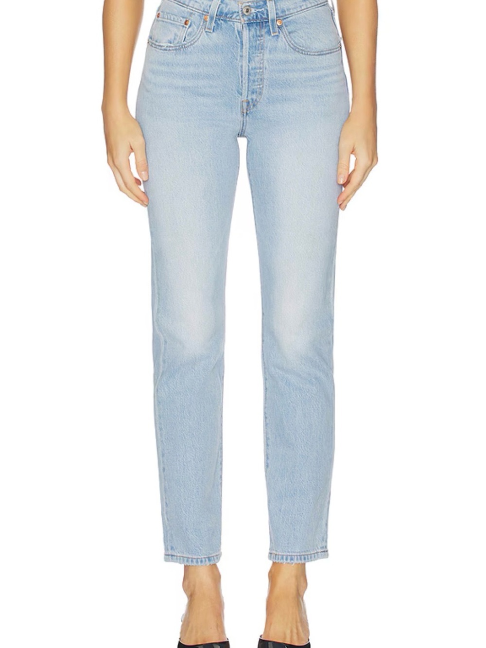 Levi's 501 original 26/30 Women's Light Wash High-Rise Straight Leg Jeans